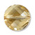 Swarovski 5621 Twist Bead, Crystal Golden Shadow 22mm [1 pc]