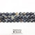 Striped Agate Smooth Round Beads, Black, 10mm