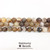 Striped Agate Faceted Round Beads, Brown, 10mm