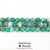 Striped Agate Faceted Round Beads, Green, 10mm