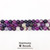 Striped Agate Smooth Round Beads, Purple, 8mm