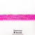 Howlite Smooth Round Beads, Hot Pink Dyed, 6mm