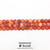 Striped Agate Smooth Round Beads, Orange, 8mm