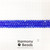 Faceted Glass Abacus Beads, Opaque Soft Royal Blue, 8x6mm 