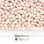 Acrylic Smooth Round Beads - 8mm -  BLUSH BEIGE OPAQUE