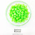 FUZE Beads Iron-Fuse Melty Plastic Tube Beads 5mm OPAQUE NEON GREEN *FLUORESCENT HIGHLIGHTER