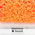 FUZE Beads Iron-Fuse Melty Plastic Tube Beads 5mm OPAQUE NEON ORANGE *HIGHLIGHTER FLUORESCENT