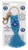 Evil Eye Embroidery Key Ring EE19, Blue, Gold Colour Ring