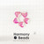 Acrylic Plastic KAWAII Cute Aesthetics STRAWBERRY BEADS ~20mm - HOT PINK [5 pcs]