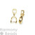 Pinch Pendant Bails 13mm Gold Colour [2 pcs]