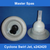 Master Spas 5" Cyclone Swirl Jet Black/ Grey  - X242420