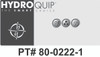 HydroQuip Aux, Overlay Decal Only, Part #80-0222-1