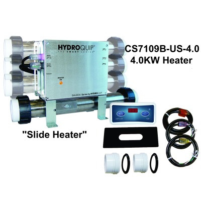 HydroQuip / Balboa Lite Leader Spa Hot Tub SLIDE Heater 4.0KW, 1 Pump,  Part # CS7109B-US-4.0 - Spa Parts Depot