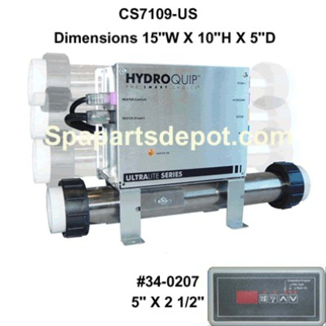 Hydro Quip Digital Slide Heater Control Cs7109 Us