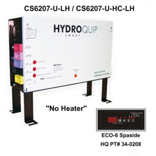 Hydro Quip CS6207 Digital Spa Control Series, "NO HEATER" - CS6207-U-LH