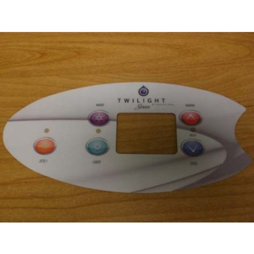 Master Spas Twilight Spas 1 Pump Overlay for TS240 / VL702 Panel, Part # X509057