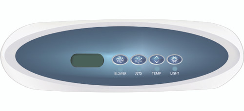 MVP260 DIGITAL PANEL (1 JET BUTTON, BLWR, LITE) LCD CLEAR