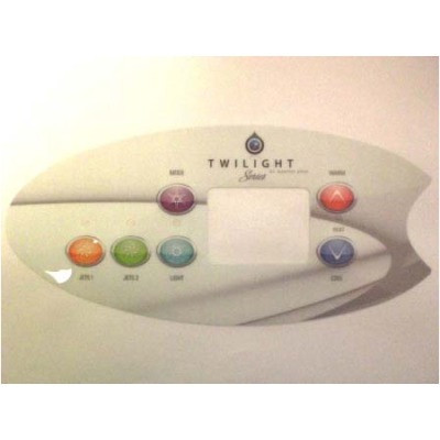 Master Spas Twilight Spas 2 Pump Overlay for VL702 Panel, Part ...