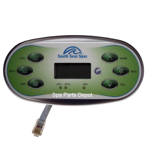Artesian Spa Control Panel, South Seas, 2 Pump, VL620S, LCD Spa Parts