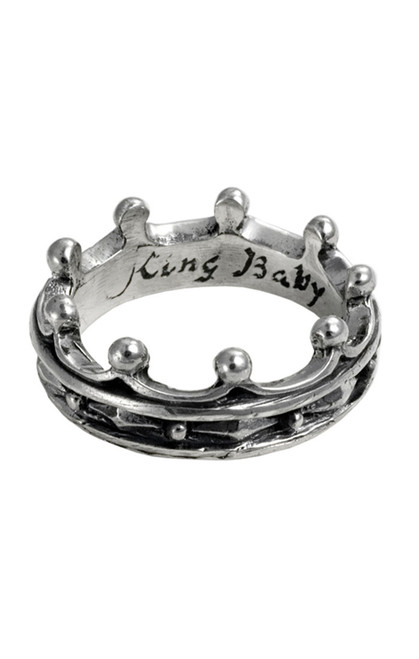  King Baby Toggle Crown Ring Sterling Silver K20-5013