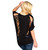 Sullen Angels 5 Point Star Slash Back Dolman Top Black