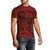 Affliction Men's Warmachine Flocked Eagle Sheild T-Shirt Dirty Red A12224