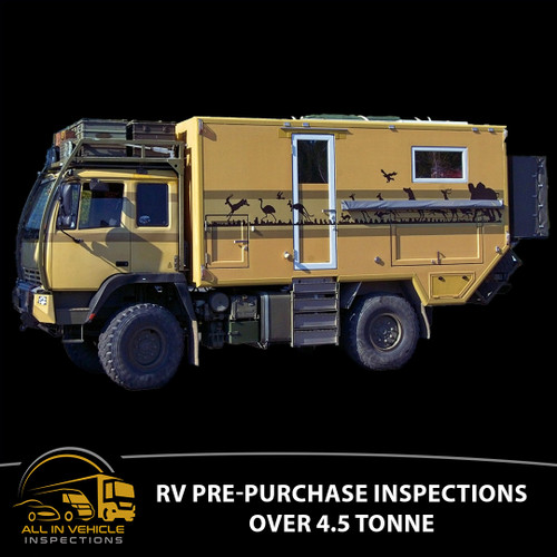 RV Pre-Purchase Inspections (Recreational Vehicles Over 4.5 tonne)