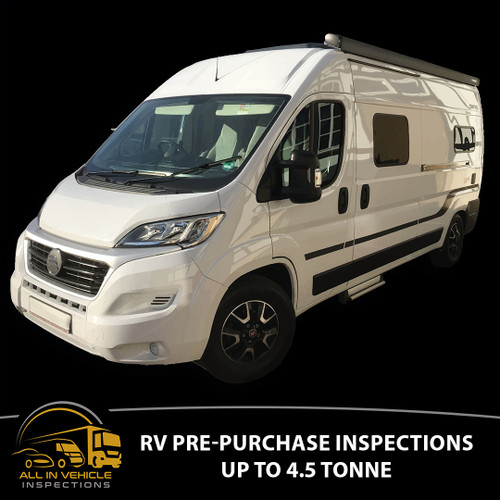 RV Pre-Purchase Inspections (Recreational Vehicles Up To 4.5 tonne)