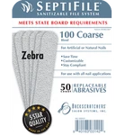 50ct. SeptiFile Zebra 100 Grit