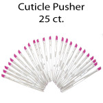 25ct. Clear Cuticle Pushers