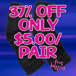 Foot Huggies Black Socks