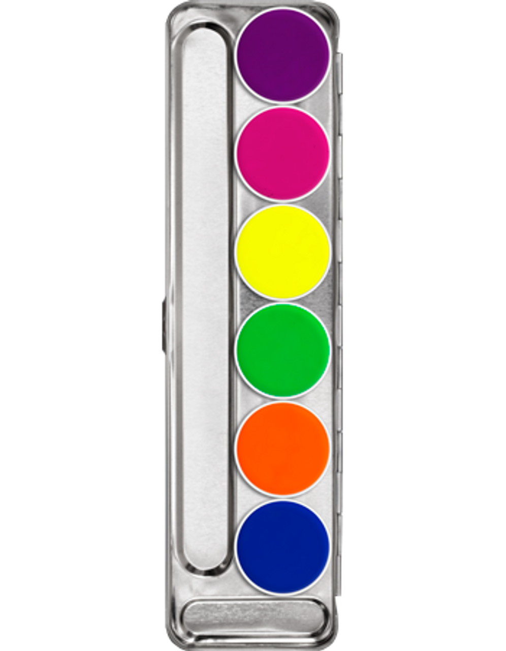 Kryolan Aquacolor UV-Dayglow 6-Color Palette, UV Reactive Black Light  Makeup