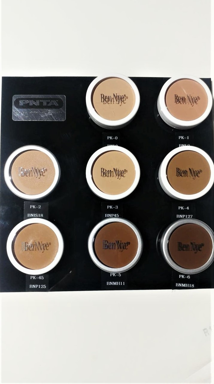 Ben Nye Matte Foundation Color Chart