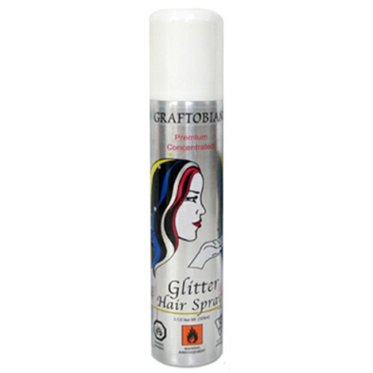 Graftobian Glitter Hairspray Silver