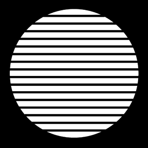 circle with horizontal line through it