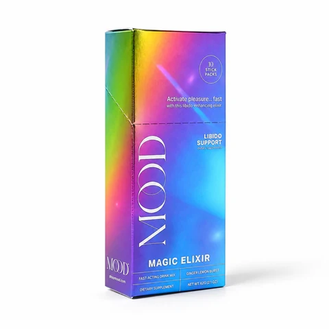 MOOD Magic Elixir closed rainbow box