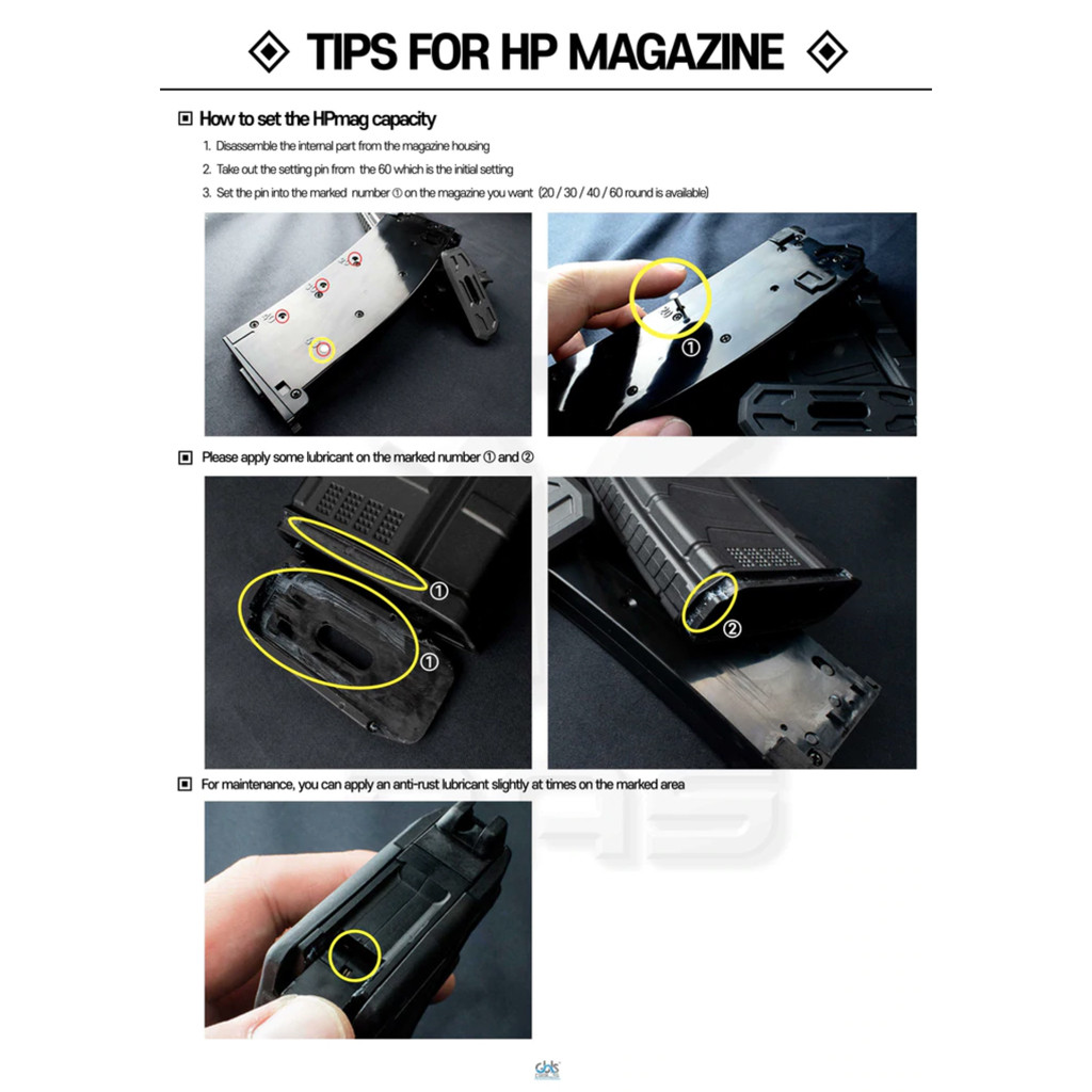 GBLS DAS HPMag Hybrid Polymer Magazine - The Cage Airsoft