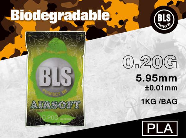 BLS 0.20g Precision Bio BBs 1kg - White