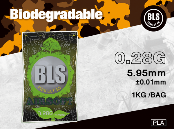 BLS 0.28g Precision Bio BBs 1kg - White