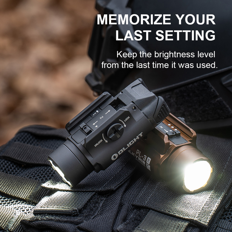 Olight PL-3R Valkyrie Rechargeable Weapon Light - The Cage Airsoft