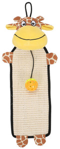 Pet Life 'Scrape-Away' Eco-Natural Sisal And Jute Hanging Carpet Cat Scratcher With Toy Pet Life 'Scrape-Away' Eco-Natural Sisal And Jute Hanging Carpet Cat Scratcher With Toy