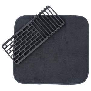 Cuisinart 18US6251BLACK Dish Drying Mat with Rack (Black) Cuisinart 18US6251BLACK Dish Drying Mat with Rack (Black)
