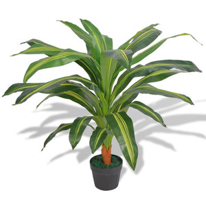 Artificial Dracaena Plant with Pot 35.4" Green Artificial Dracaena Plant with Pot 35.4" Green