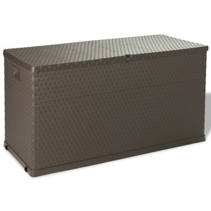 Garden Storage Box Brown 47.2"x22"x24.8" Garden Storage Box Brown 47.2"x22"x24.8"