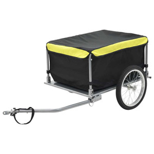 Bike Cargo Trailer Black and Yellow 65 kg Bike Cargo Trailer Black and Yellow 65 kg