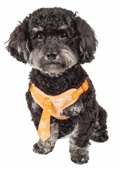 Pet Life  'Bonatied' Mesh Reversible And Breathable Adjustable Dog Harness W/ Designer Neck Tie