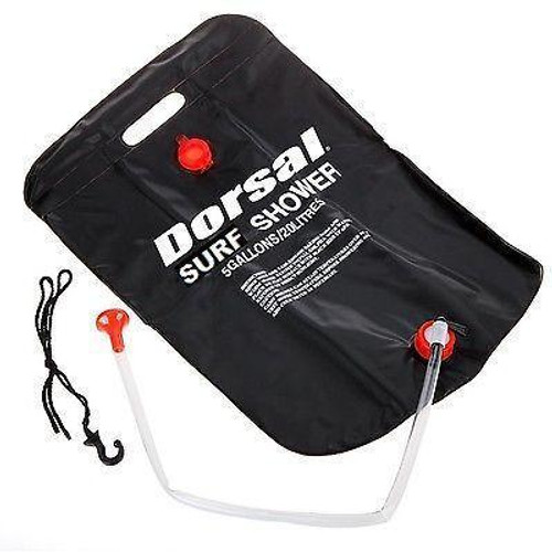 DORSAL Solar Heated Camping Surf Rinse Shower Kit