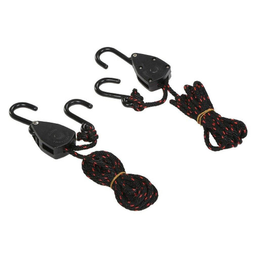 DORSAL Ratchet Canoe and Kayak Bow  Adjustable Rope Hanger Grow Light (2-Pack)