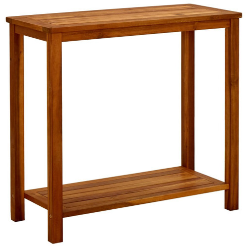 Patio Console Table 31.4"x13.7"x29.5" Solid Acacia Wood
