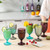 Hobnail Collection Glass Beverage Goblets set Hobnail Collection Glass Beverage Goblets set